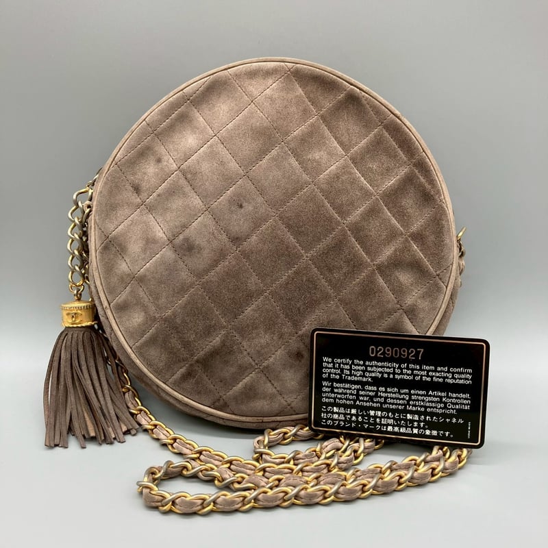 ⭐CHANEL⭐シャネルチェーンショルダーバッグ✨️スエードブラウンヴィンテージ CHANEL／シャネル／ヴィンテージ／スエード／フリンジ／ラウンド