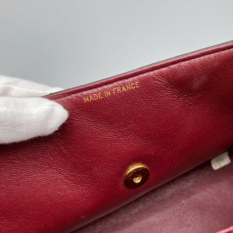 CHANEL (シャネル) ヴィンテージ マトラッセ ラムスキン ターンロック ココマーク ハンドバッグ