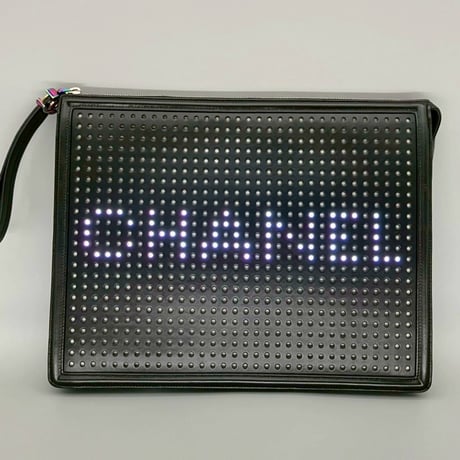 CHANEL (シャネル) 2017 プレタポルテコレクション LED レインボー ココマーク クラッチバッグ ハンドバッグ