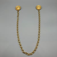 CHANEL (シャネル) ヴィンテージ フクロウ ラインストーン チェーン ブローチ