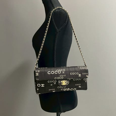 CHANEL (シャネル) ヴィンテージ チョコバー COCO ココマーク ショルダーバッグ