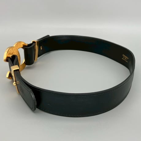 CHANEL (シャネル) ヴィンテージ デカココ ココマーク レザー ベルト