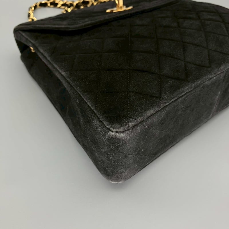 CHANEL (シャネル) ヴィンテージ スエード ターンロック ココマーク