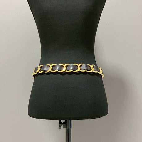 CHANEL (シャネル) ヴィンテージ ロゴ ココマーク メダル チェーン ベルト