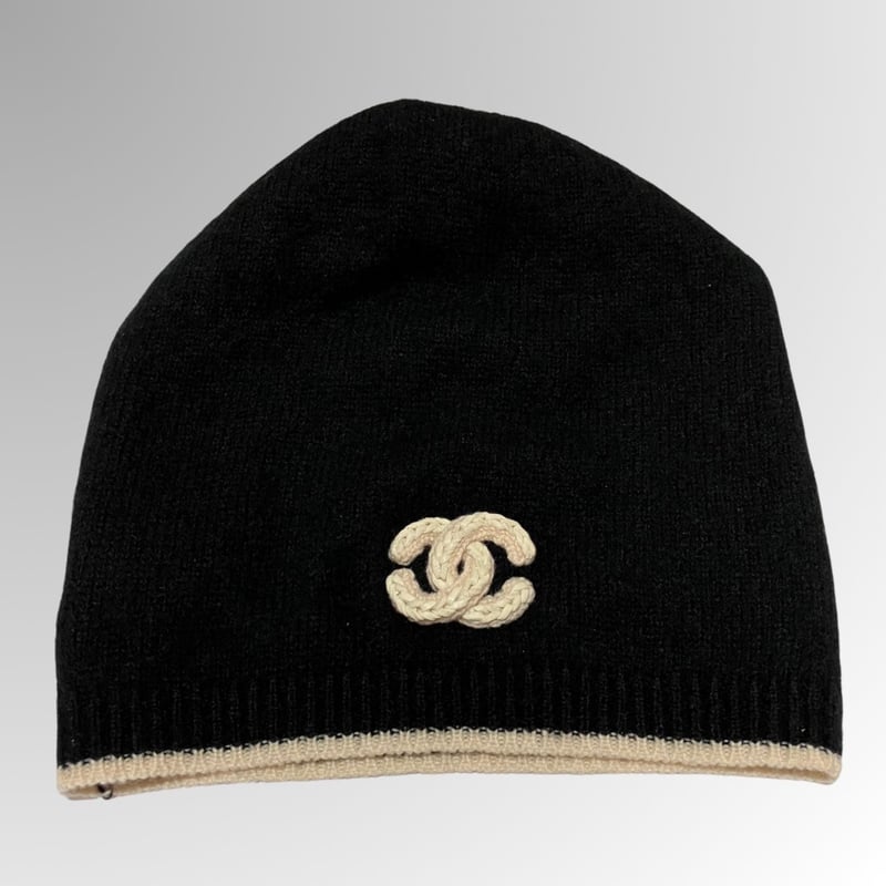 CHANEL/シャネル/ココマーク/カシミヤ/帽子/ニット帽 CHANEL/シャネル/ココマーク/カシミヤ/帽子/ニット帽