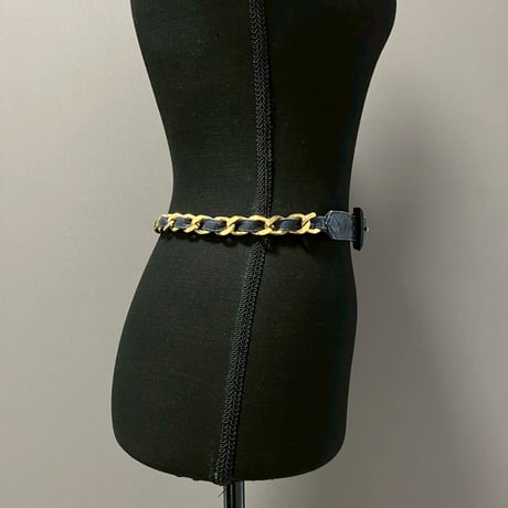 CHANEL (シャネル) ヴィンテージ 31 RUE CAMBON レザー チェーン ベルト