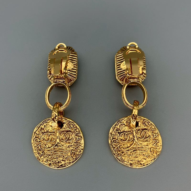 CHANEL (シャネル) ヴィンテージ グリポア カラーストーン ココ