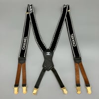 CHANEL (シャネル) ヴィンテージ ココマーク ロゴ サスペンダー