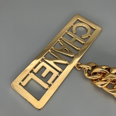 CHANEL (シャネル) ヴィンテージ ビッグロゴ ロングチェーン ネックレス