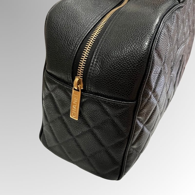 CHANEL/シャネル/ヴィンテージ/キャビアスキン/ココマーク CHANEL/シャネル/ヴィンテージ/キャビアスキン/ココマーク