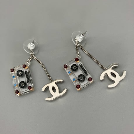 CHANEL (シャネル) ヴィンテージ カセットテープ ココマーク ピアス