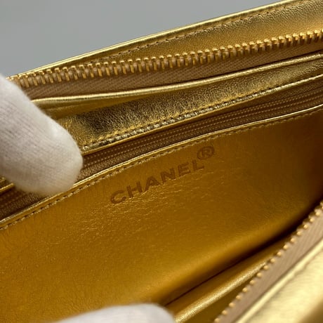 CHANEL (シャネル) ヴィンテージ ターンロック ココマーク レザー クラッチバッグ ハンドバッグ