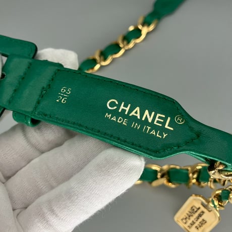 CHANEL (シャネル) ヴィンテージ 31 RUE CAMBON レザー チェーン ベルト