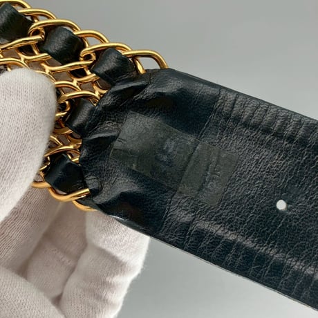 CHANEL (シャネル) ヴィンテージ ココマーク 三連チェーン ベルト