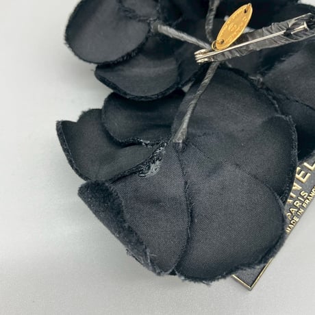 CHANEL (シャネル) ヴィンテージ カメリア フラワー スエード ブローチ コサージュ