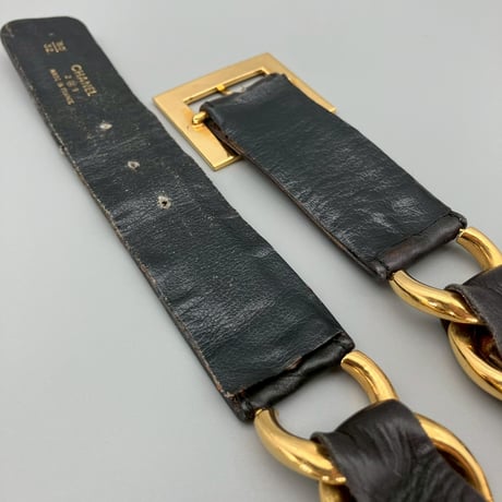CHANEL (シャネル) ヴィンテージ ロゴ ココマーク メダル チェーン ベルト