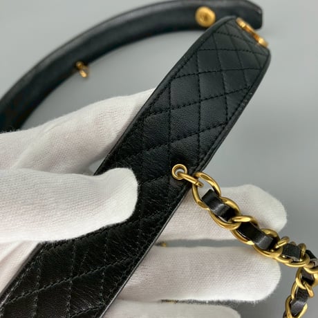 CHANEL (シャネル) ヴィンテージ マトラッセ ココマーク ターンロック チェーン ベルト