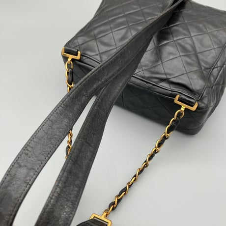 CHANEL (シャネル) ヴィンテージ マトラッセ ターンロック ココマーク リュックサック バックパック