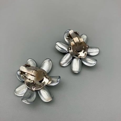 CHANEL (シャネル) ヴィンテージ フラワー ビーズ イヤリング