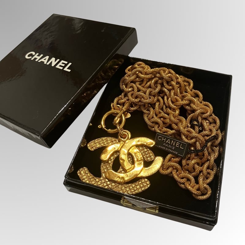 CHANEL／シャネル／ヴィンテージ／デカココ／ダブルココマーク／ロング 
