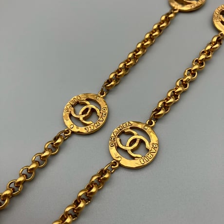 CHANEL (シャネル) ヴィンテージ ラウンド ココマーク ネックレス