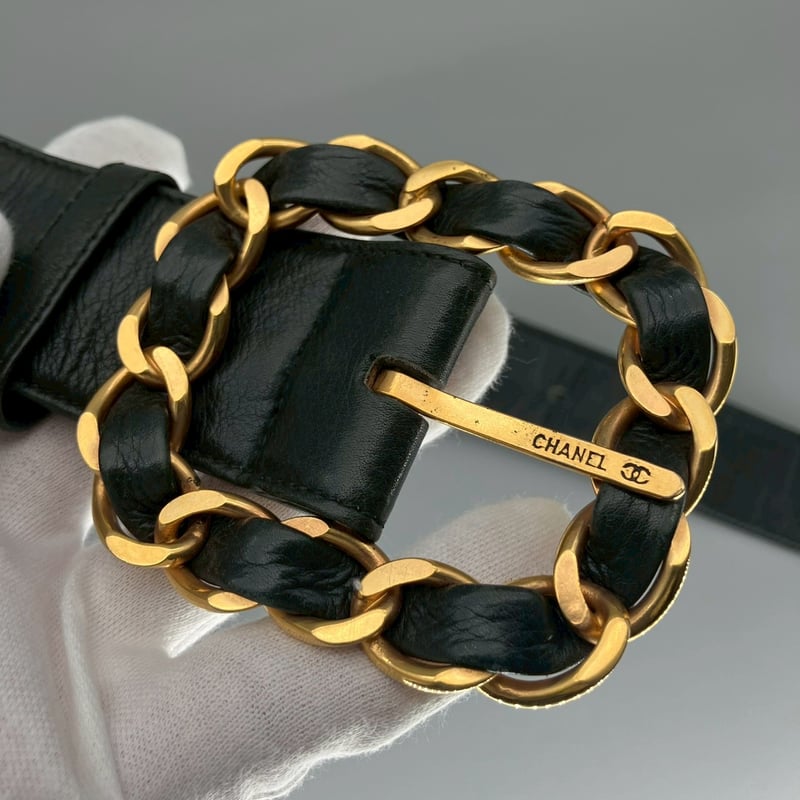 シャネル　ヴィンテージベルト CHANEL (シャネル) ヴィンテージ チェーン レザー ベルト | Cattleya Vi