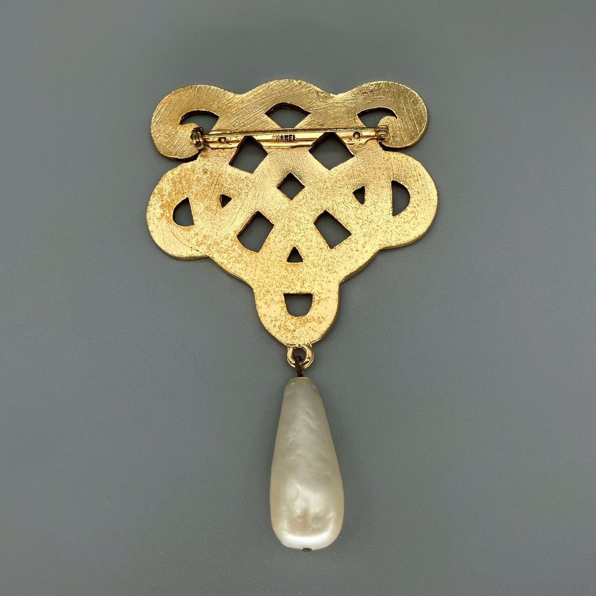 CHANEL (シャネル) ヴィンテージ 編み込み パール ブローチ | Cattleya