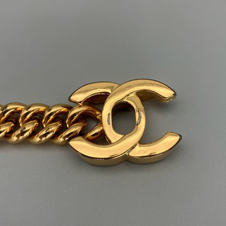 CHANEL (シャネル) ヴィンテージ デカココ ココマーク ターンロック ブレスレット