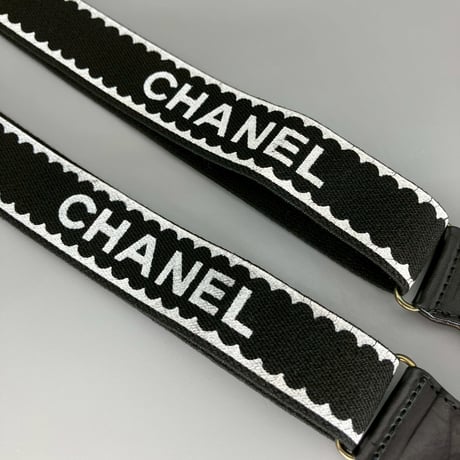 CHANEL (シャネル) ヴィンテージ ココマーク ロゴ サスペンダー