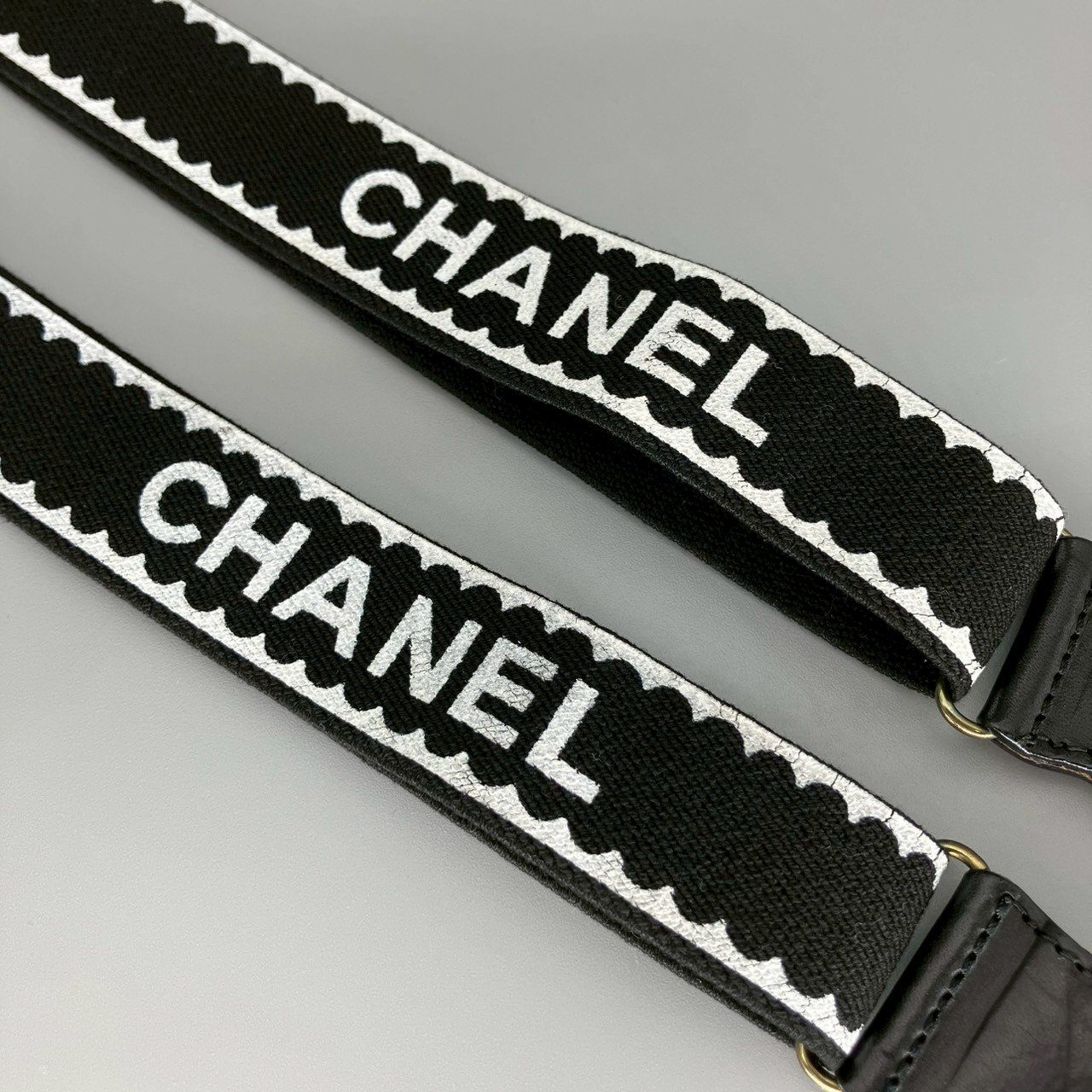 CHANEL (シャネル) ヴィンテージ ココマーク ロゴ サスペンダー CHANEL (シャネル) ヴィンテージ ココマーク ロゴ サスペンダー