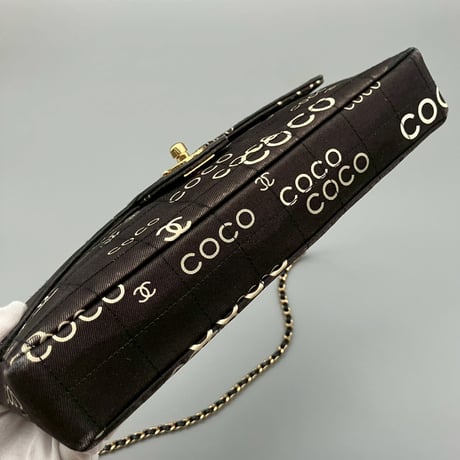 CHANEL (シャネル) ヴィンテージ チョコバー COCO ココマーク ショルダーバッグ