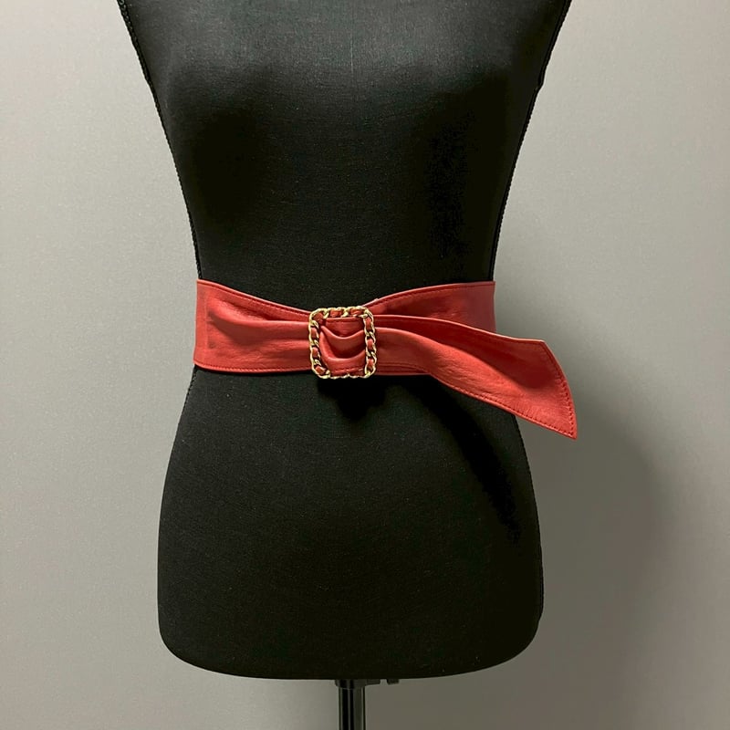 CHANEL (シャネル) ヴィンテージ レザー レッド ベルト | Cattleya Vin