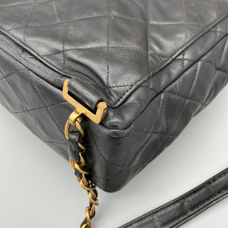 CHANEL (シャネル) ヴィンテージ マトラッセ ターンロック ココマーク リュックサック バックパック