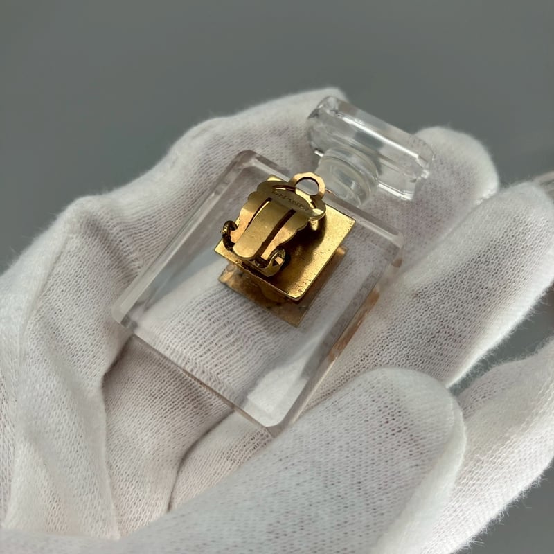 CHANEL (シャネル) ヴィンテージ 香水 パフューム ロゴ イヤリング