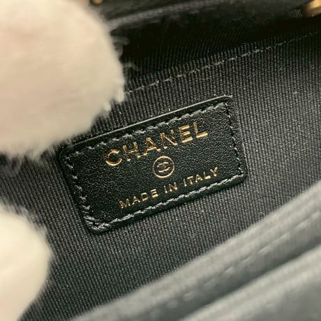 CHANEL (シャネル) ボーイシャネル キャビアスキン ココマーク ミニショルダーバッグ