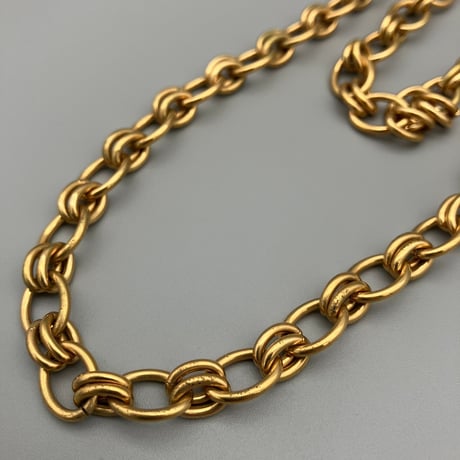 CHANEL (シャネル) ヴィンテージ フクロウ ラインストーン ダブルチェーン ブローチ