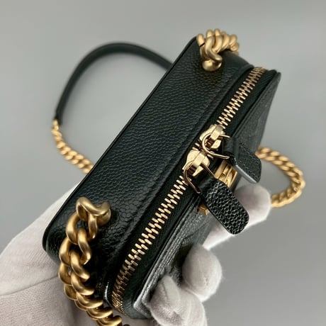 CHANEL (シャネル) ボーイシャネル キャビアスキン ココマーク ミニショルダーバッグ