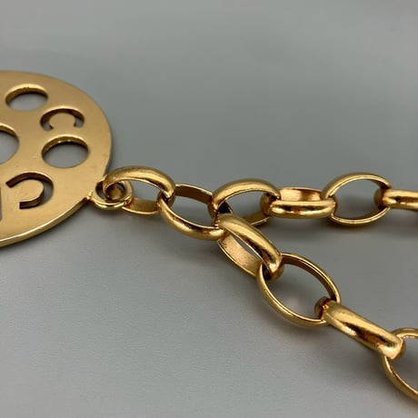 CHANEL (シャネル) ヴィンテージ ラウンド ロゴ ネックレス