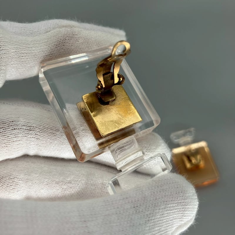 CHANEL (シャネル) ヴィンテージ 香水 パフューム ロゴ イヤリング