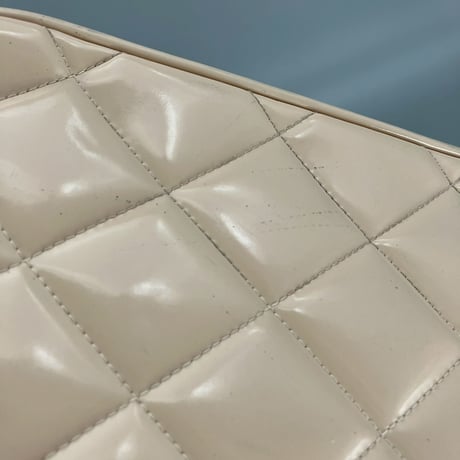 CHANEL (シャネル) ヴィンテージ パテントレザー エナメル バニティ ショルダーバッグ ハンドバッグ