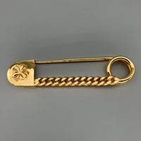 CHANEL (シャネル) ヴィンテージ 安全ピン クローバー ブローチ