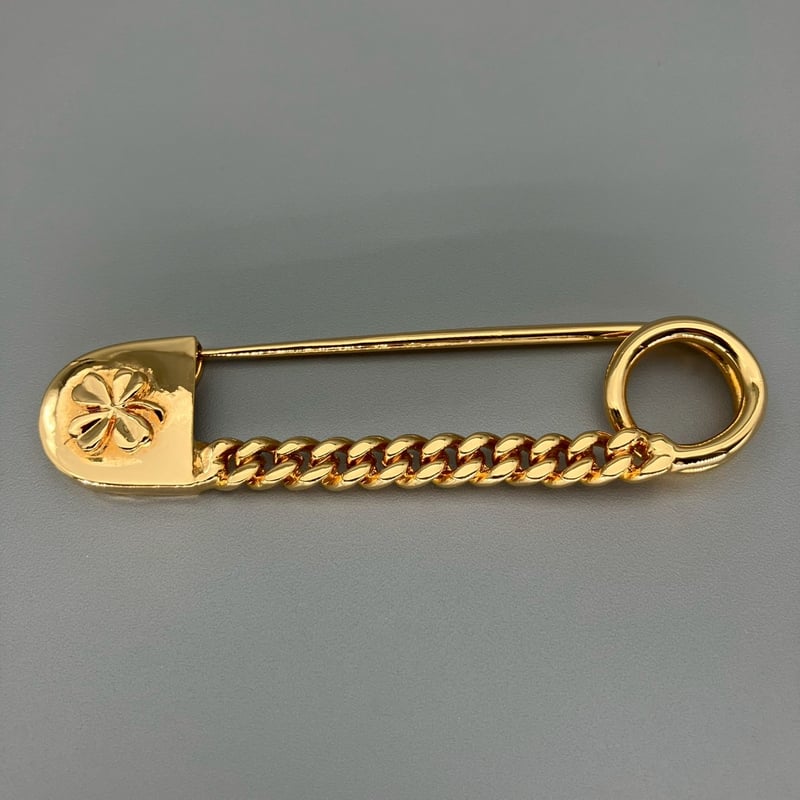 CHANEL (シャネル) ヴィンテージ 安全ピン クローバー ブローチ