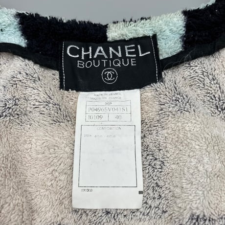 CHANEL (シャネル) ヴィンテージ ココマーク ロゴ バスローブ ガウン ジャケット