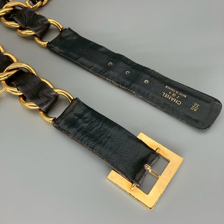 CHANEL (シャネル) ヴィンテージ ロゴ ココマーク メダル チェーン ベルト