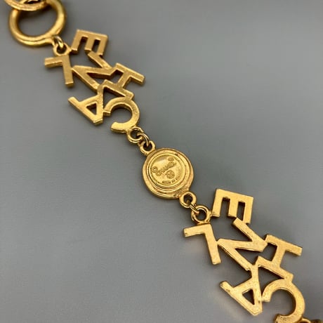 CHANEL (シャネル) ヴィンテージ ココマーク ロゴ メダル ロングチェーン ネックレス