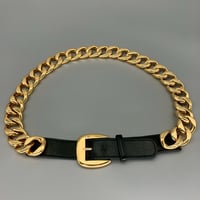 CHANEL (シャネル) ヴィンテージ チェーン レザー ベルト