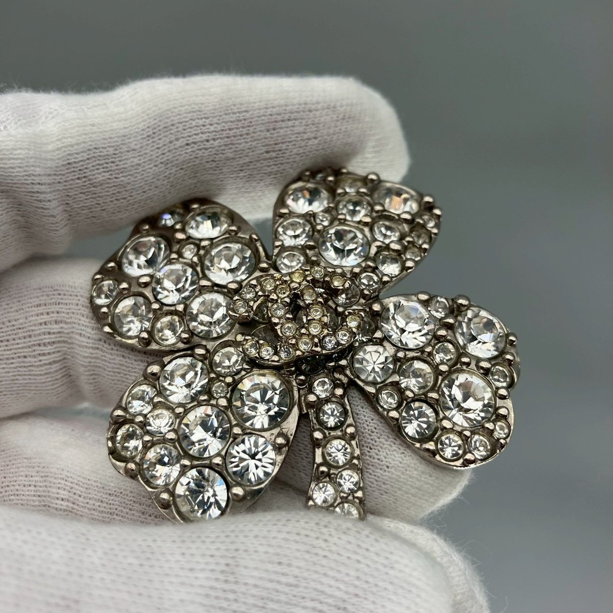 CHANEL シャネル ブローチ ココマーク ラインストーン ヴィンテージ CHANEL(シャネル) Coco mark rhinestone brooch ココマーク ライン