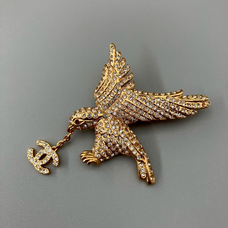 CHANEL シャネル ココマーク ラインストーン ヴィンテージ ブローチ CHANEL(シャネル) Coco mark rhinestone brooch ココマーク