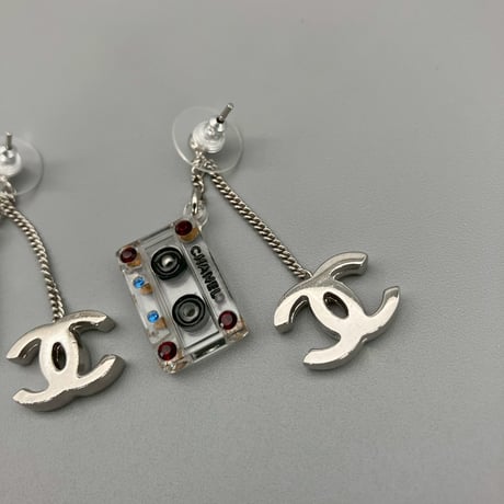 CHANEL (シャネル) ヴィンテージ カセットテープ ココマーク ピアス