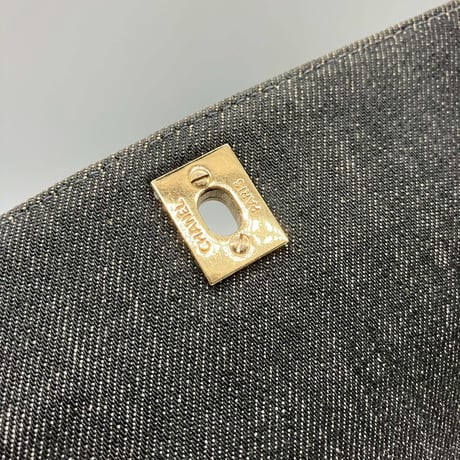 CHANEL (シャネル) ヴィンテージ デニム ターンロック ココマーク ケリー ハンドバッグ